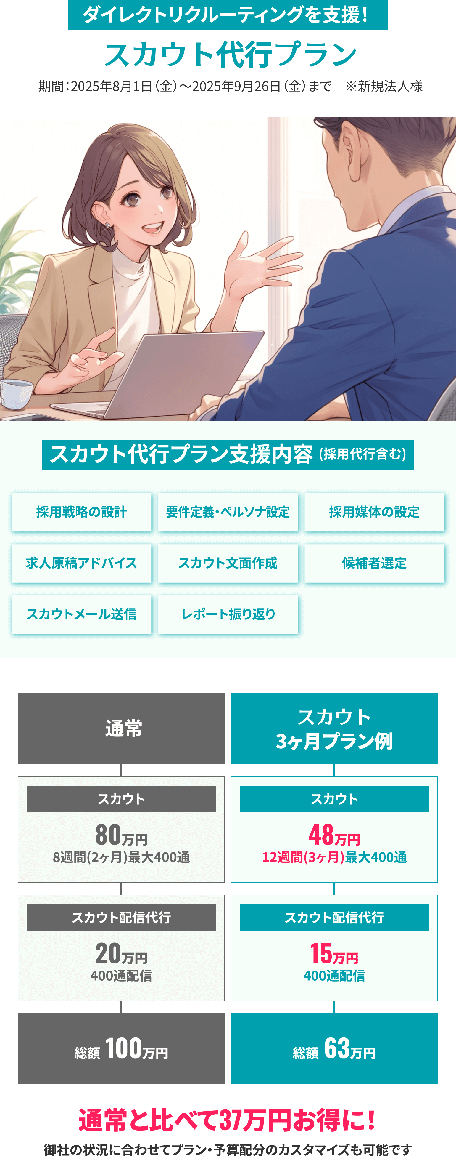 スカウト代行プラン