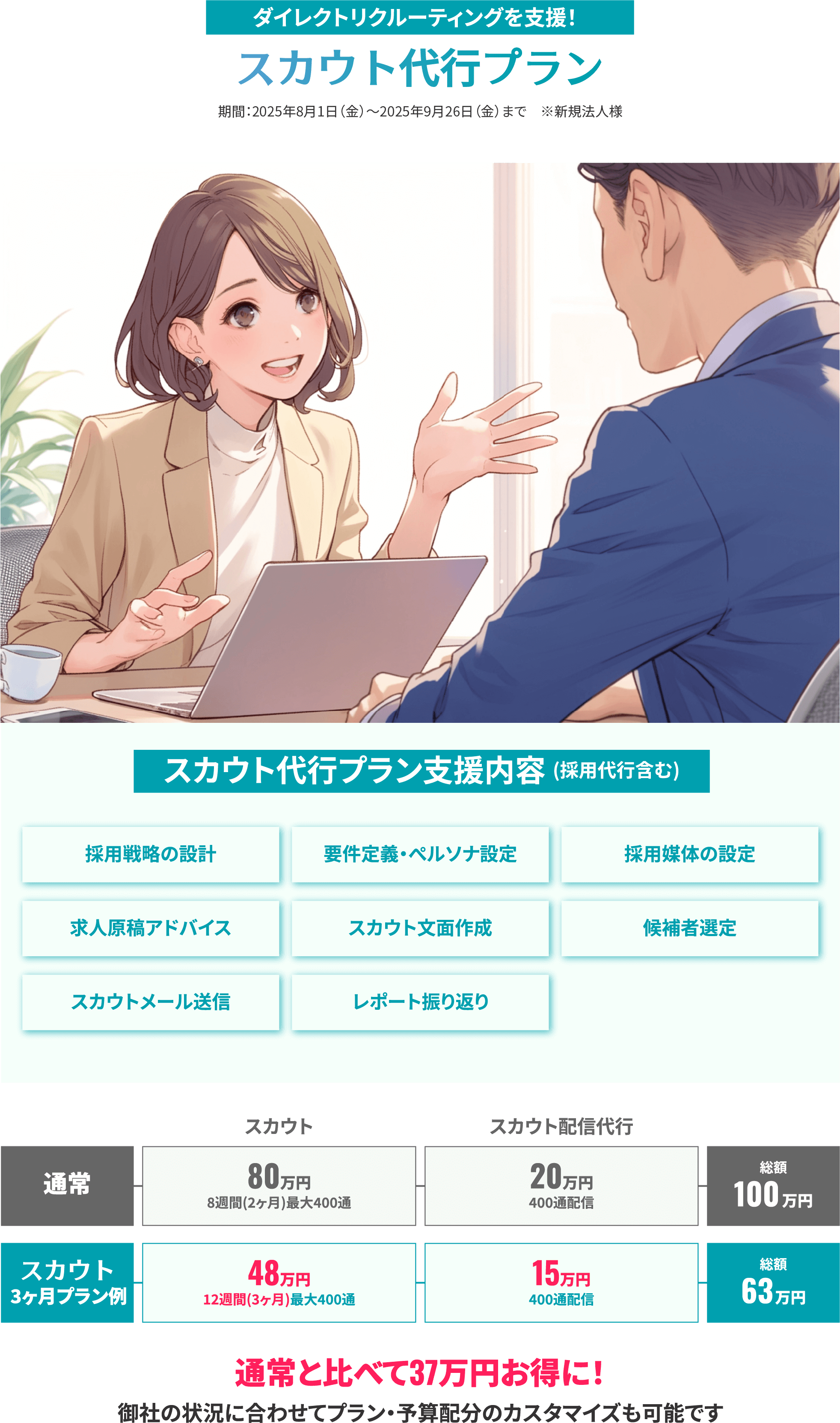 スカウト代行プラン